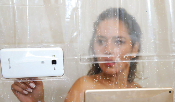 How to Use Your Phone in the Shower