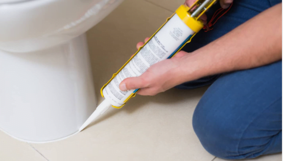 White or Clear Caulk Around Toilet?