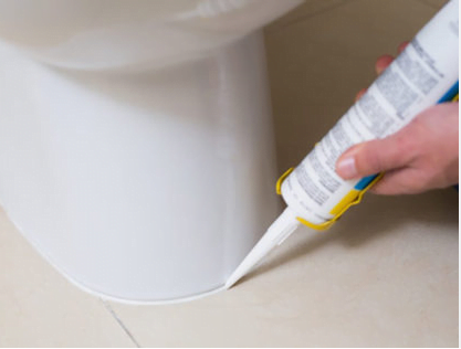 White or Clear Caulk Around Toilet