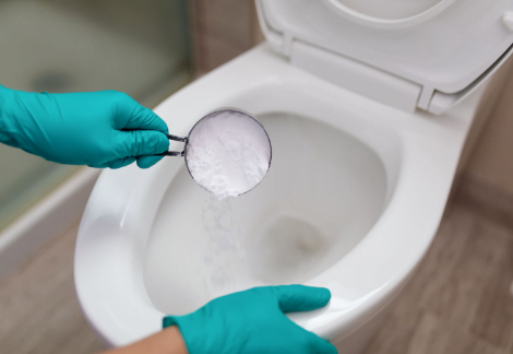 baking soda in toilet