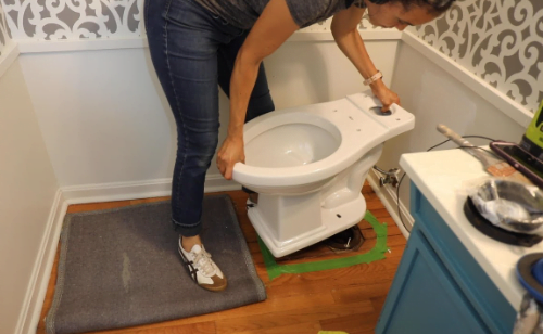How to Convert a Floor Toilet to a Wall-Mount Toilet