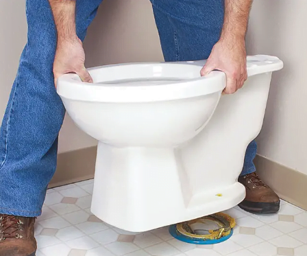 How to Convert a Floor Toilet to a Wall Mount Toilet 4