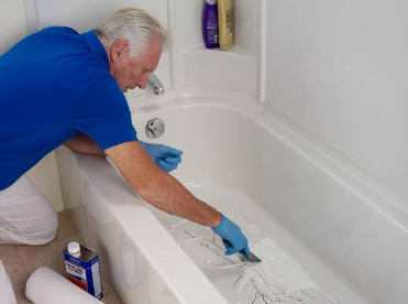 Temporary Fix For Cracked Bathtub1