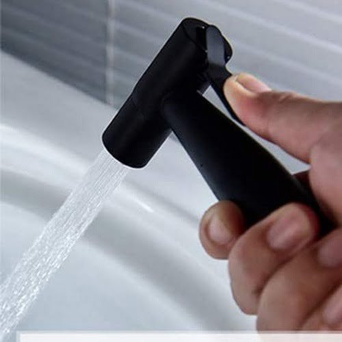 black bidet spray toilet attachment