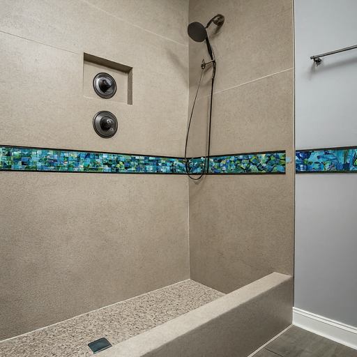 11 Shower Pan and Niche Ideas to Inspire Your Next Reno 6 Shower Pan with Accent Tile or Mosaic Design