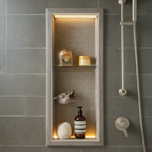 11 Shower Pan and Niche Ideas to Inspire Your Next Reno 9 Shower Niche with Lighting Integration