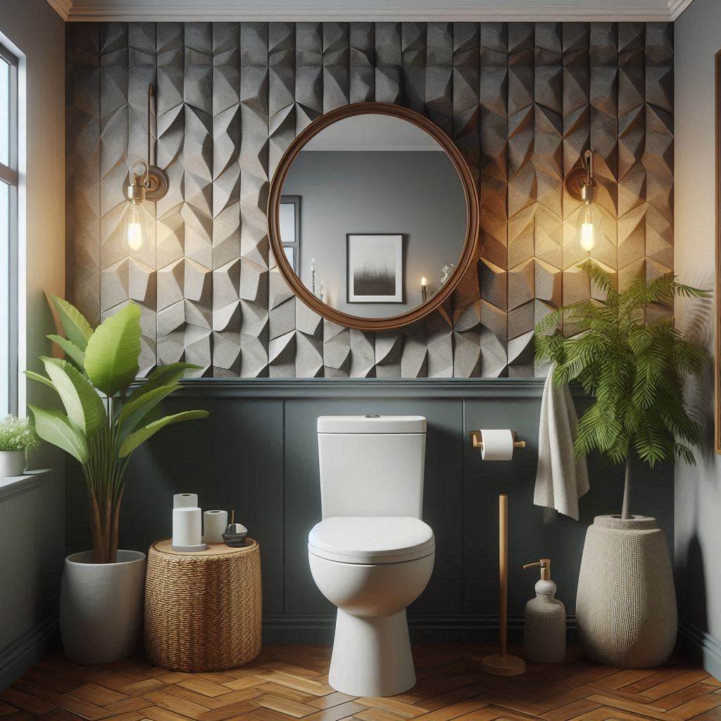Toilet Tank & The Wall Behind Décor Ideas