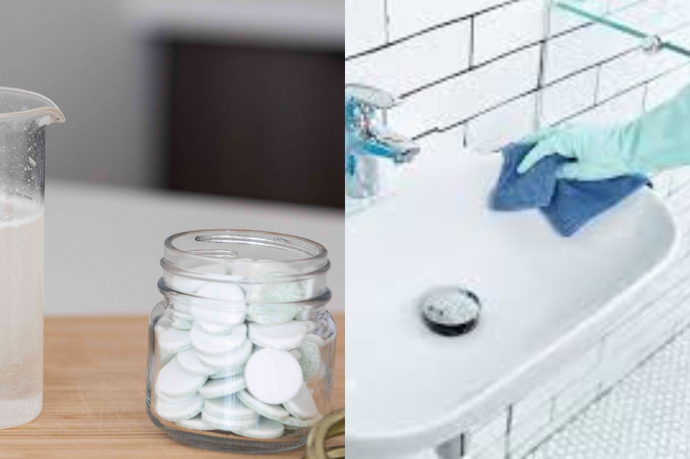 Using Denture Tablets to Clean Sinks Naturally