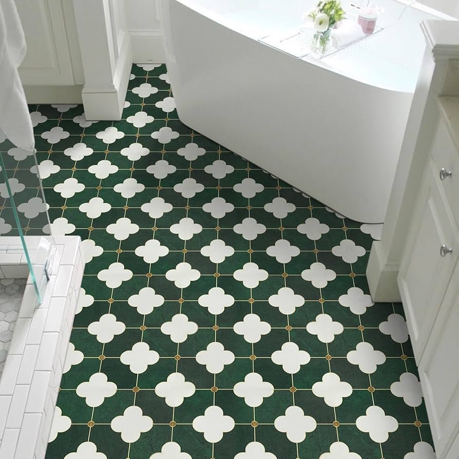 Best Renter Friendly Bathroom Floor Peel and Stick Tiles