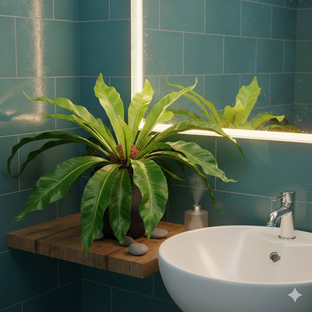 Best Low Light Plants for Windowless Bathrooms with High Humidity 10 Birds Nest Fern