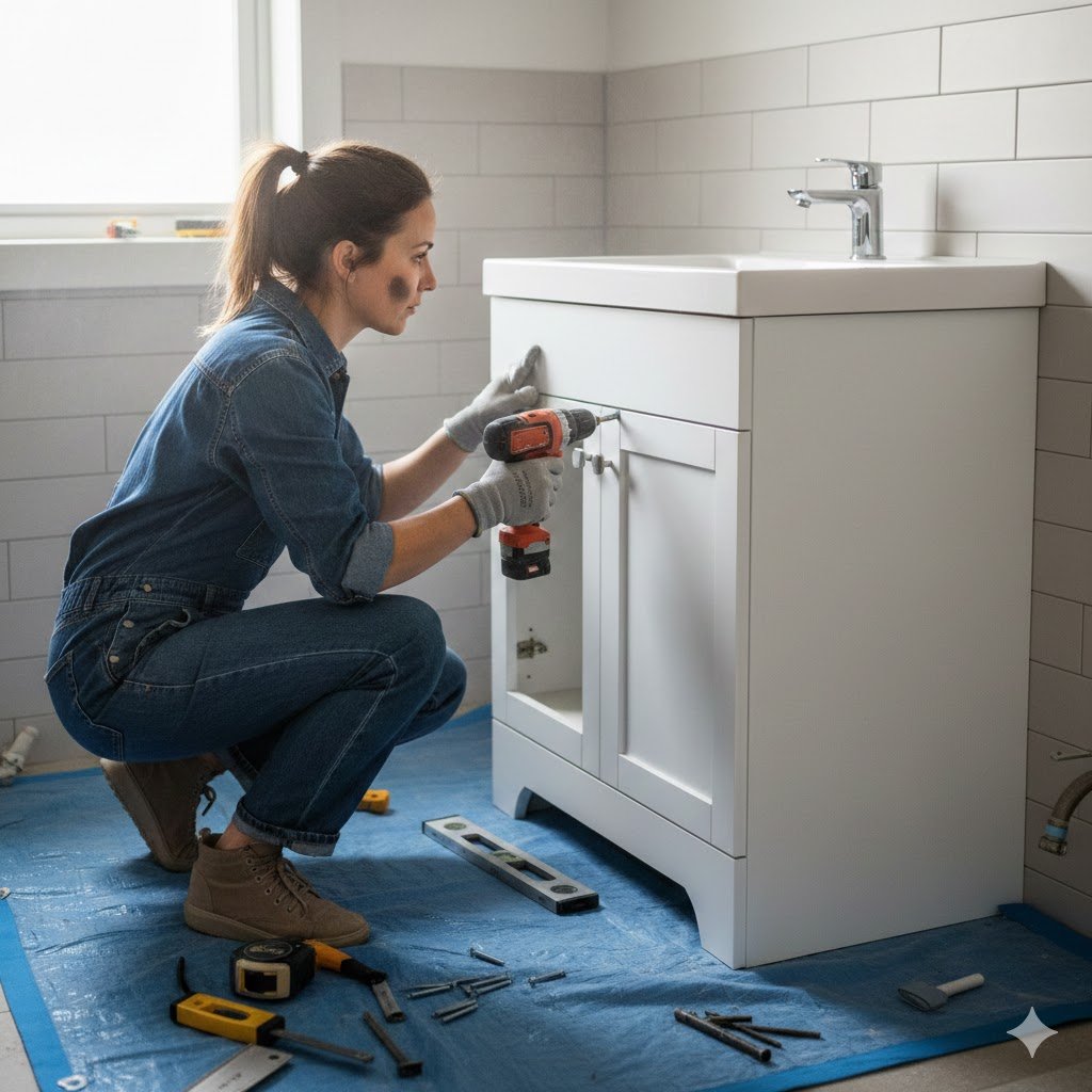 DIY Bathroom Vanity Installation Step by Step