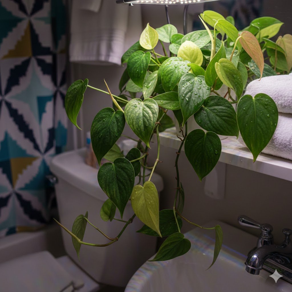 Best Low Light Plants for Windowless Bathrooms with High Humidity 9 Heartleaf Philodendron