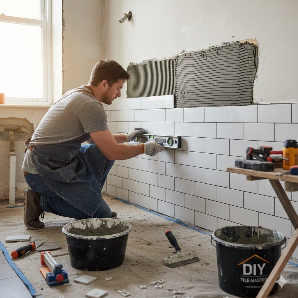 How to Tile a Bathroom Floor Yourself beginner Guide