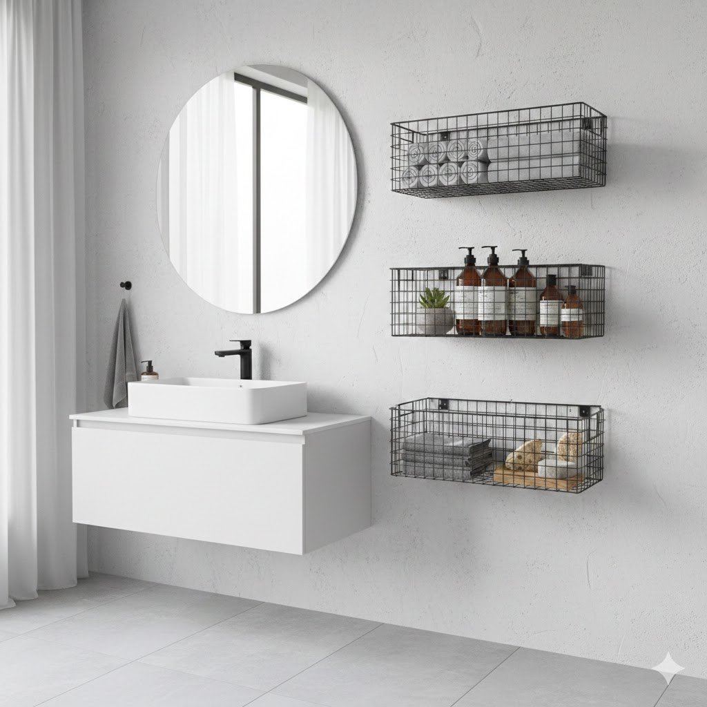 Modern Bathroom Shelving Ideas with Pictures