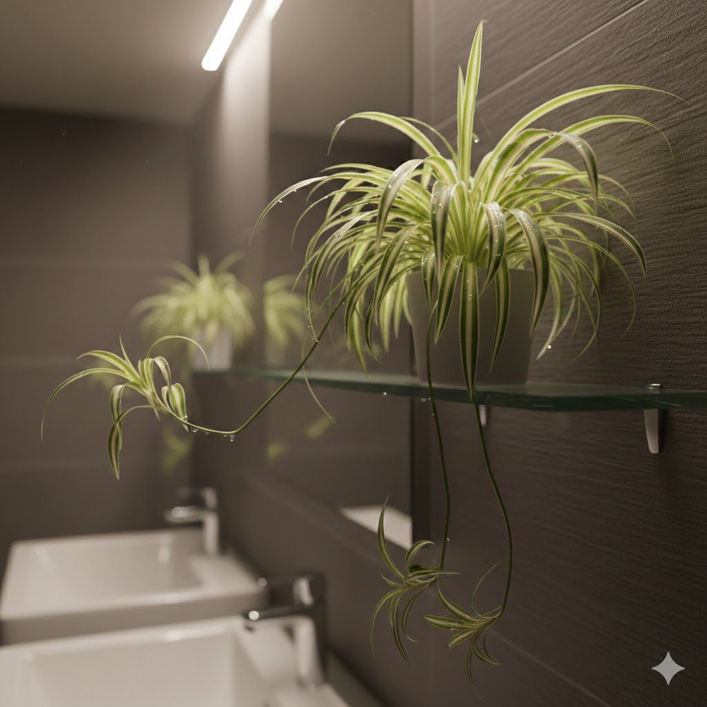 Best Low Light Plants for Windowless Bathrooms with High Humidity 5 Spider Plants