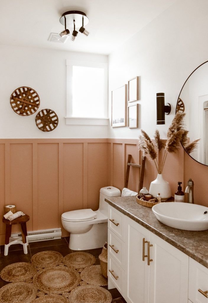 13 Modern Organic Bathroom Ideas for Small but Beautiful Spaces 4 Terracotta Accents for Earthy Warmth