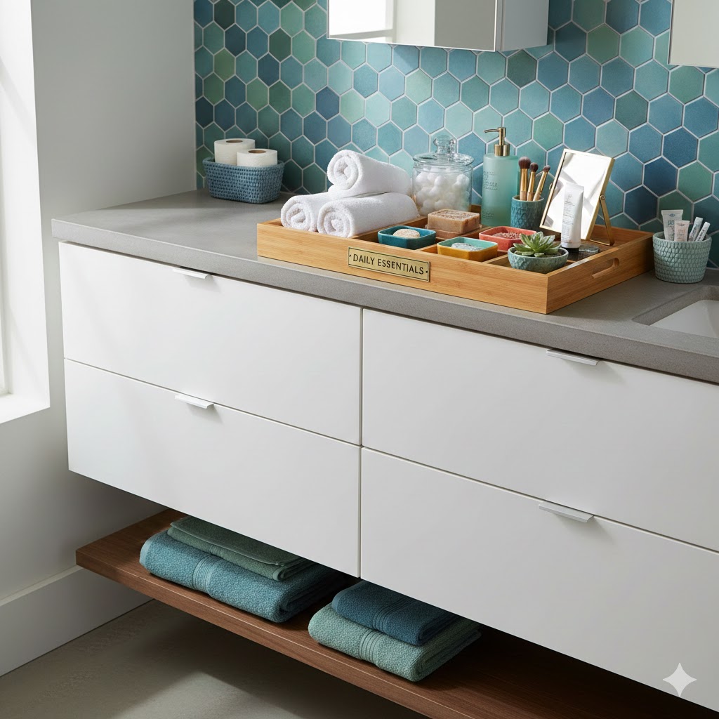 7 Smart and Organized Floating Vanity Storage Ideas for Clutter-Free ...