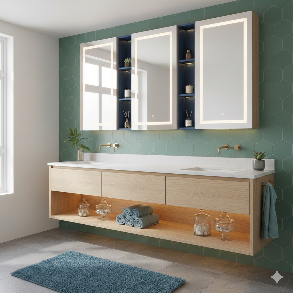 7 Smart and Organized Floating Vanity Storage Ideas for Clutter-Free ...