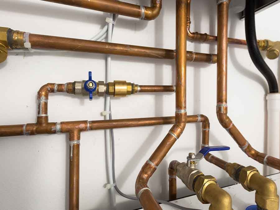 copper pipes