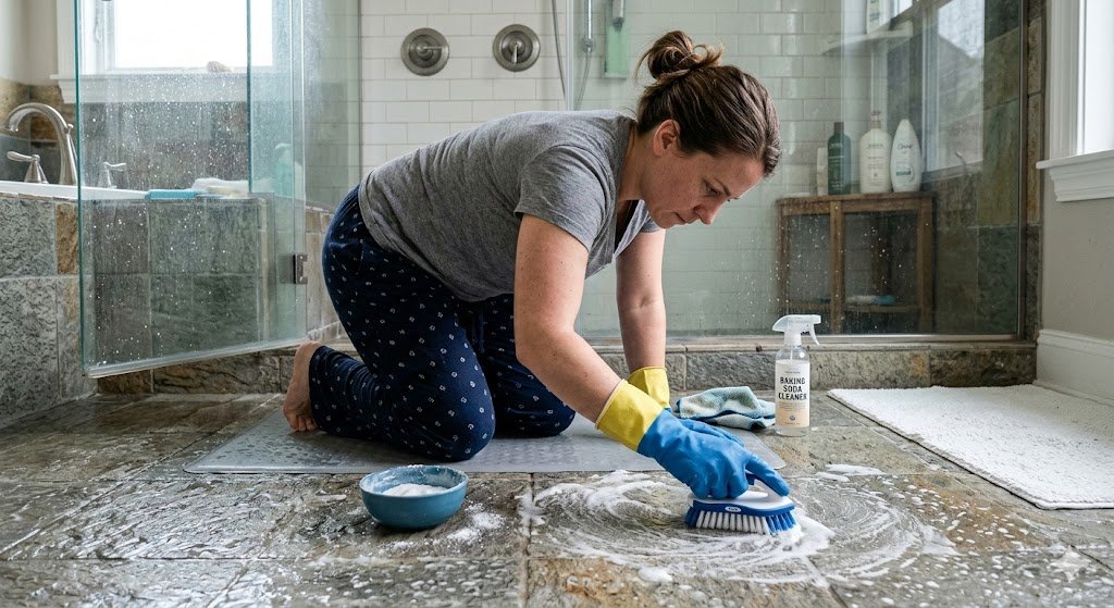 Best Way to Clean Textured Shower Floor with Baking Soda