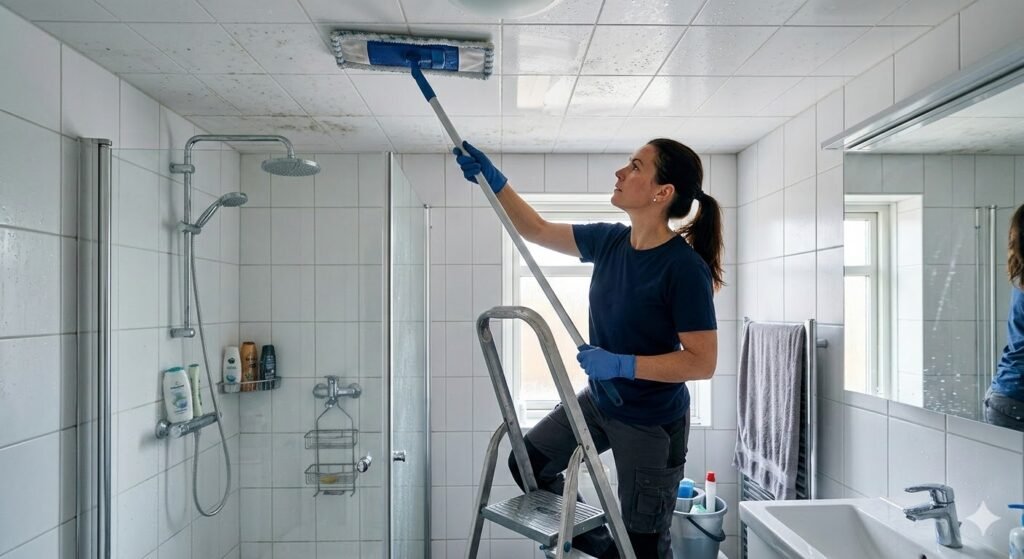 How I Clean Mold From My Bathroom Ceiling Without Ruining The Paint1