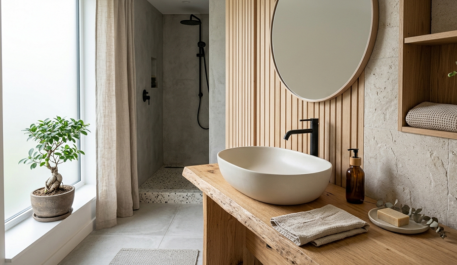 13 Japandi Bathroom Design Ideas for a Peaceful, Minimalist Home 4 13 Japandi Bathroom Design Ideas for a Peaceful Minimalist Home2