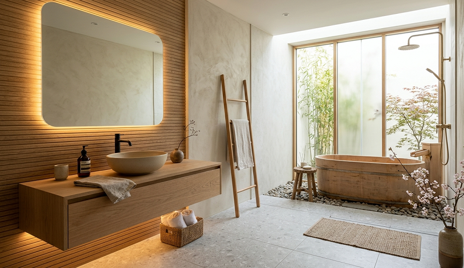 13 Japandi Bathroom Design Ideas for a Peaceful Minimalist Home33 1
