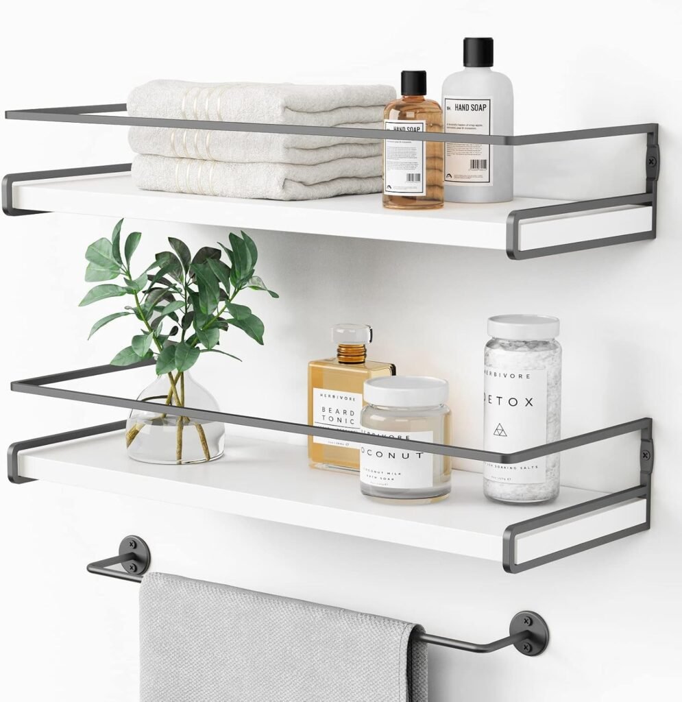 11 Best Bathroom Storage Organizers for Small Spaces 3 Floating Shelves for