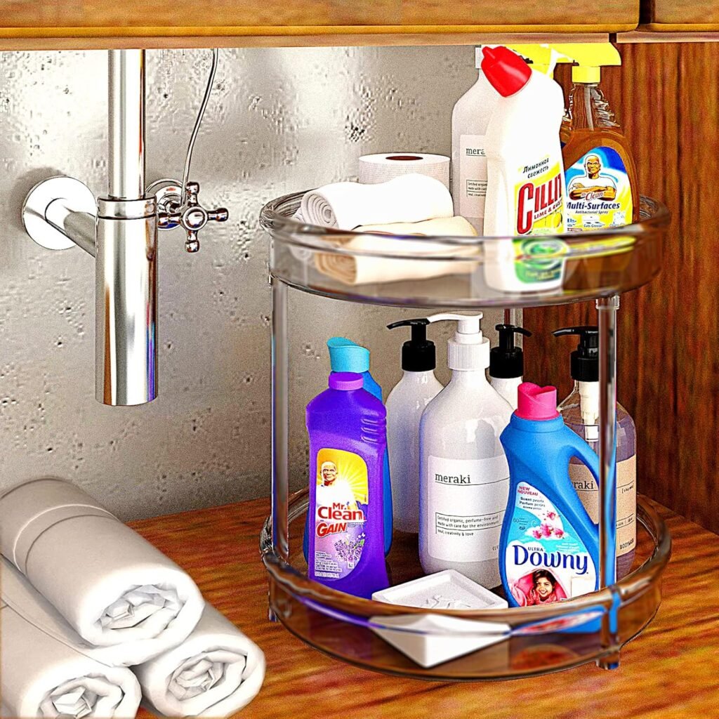11 Best Bathroom Storage Organizers for Small Spaces 6 Tiered Turntables Lazy Susans for Under Sink
