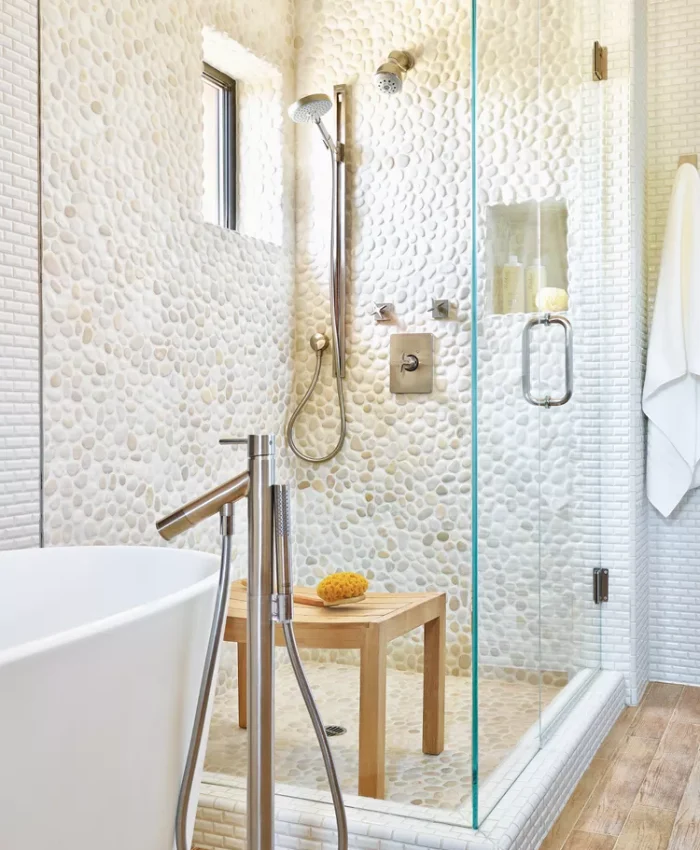 Small Walk-In Shower with Bench Ideas